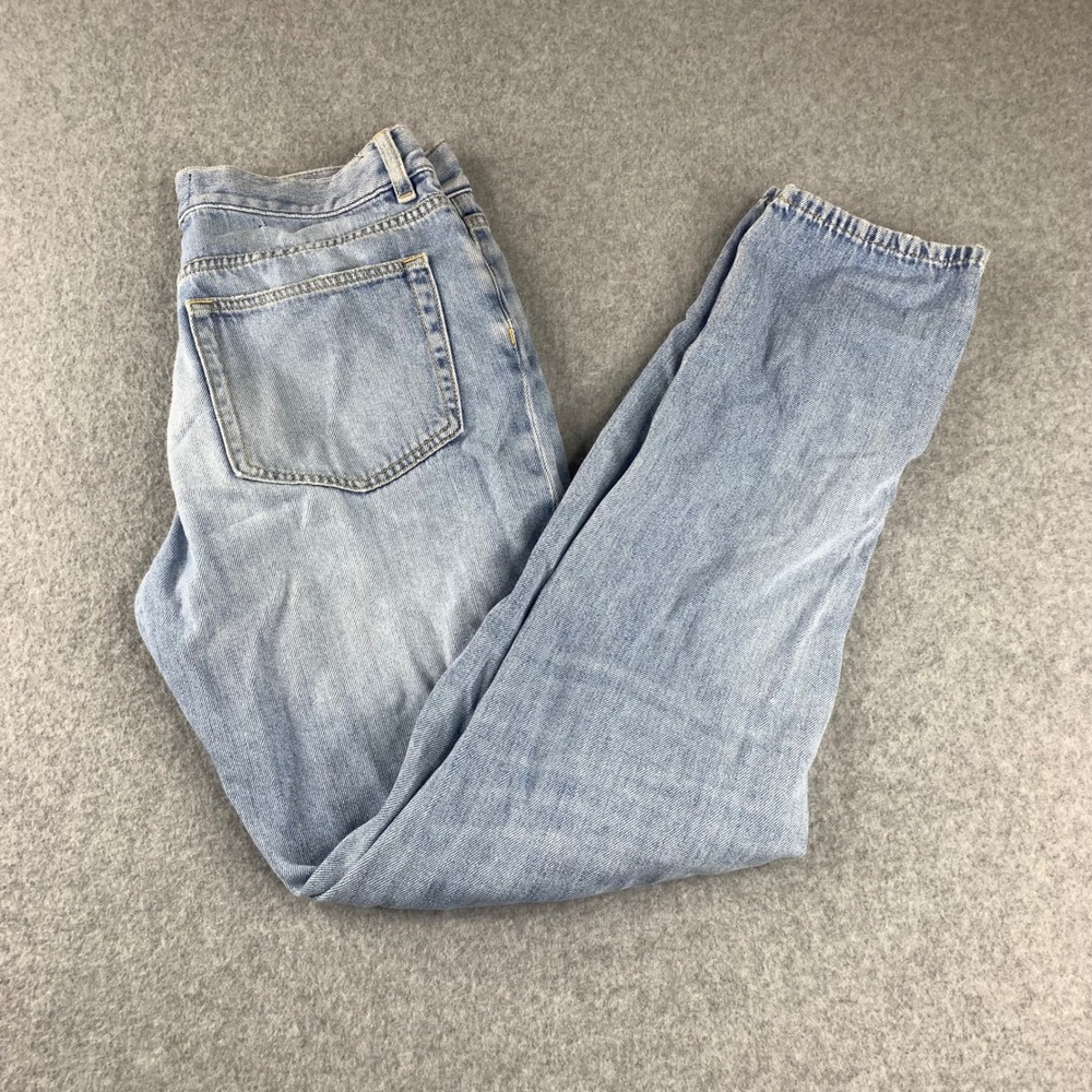 Ermenegildo Zegna Jeans Mens 33x30 Light Blue Straight Leg Denim